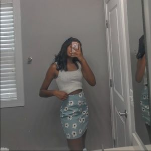 Shein skirt with white flowers